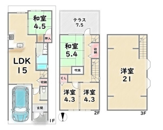 【間取り】 | 京都市右京区梅津　中古戸建