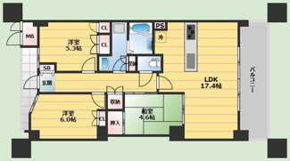 【間取り】 | グランロジュマン豊中少路A街区