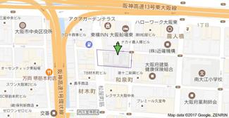 【地図】 | プレミアムコート谷町４丁目