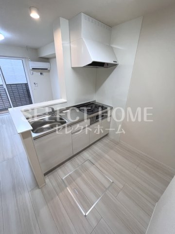 【キッチン】 | Ｄ－ｒｏｏｍ光ヶ丘 | コンパクトなキッチンで掃除もラクラク