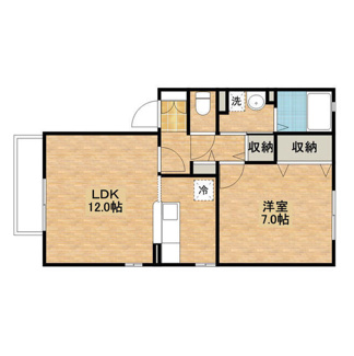 【間取り】 | サニーウッドＡ