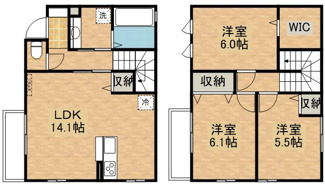 【間取り】 | ツインコート簗瀬