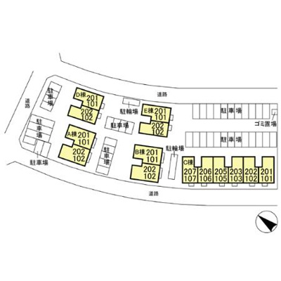 【区画図】 | メルヴェイユ C