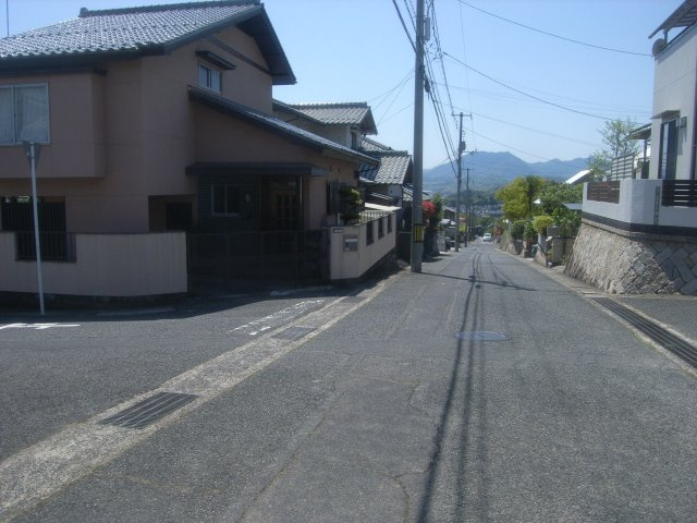 新築戸建   上安4丁目の前面道路含む現地写真
