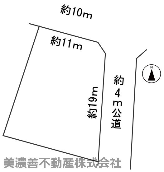 ５８４９９　岐阜市水海道土地の区画図
