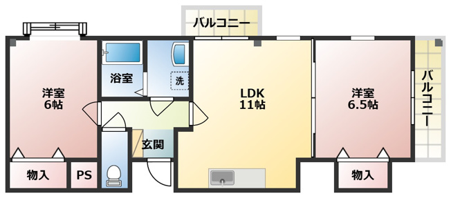 【間取り】 | クレアール二階堂