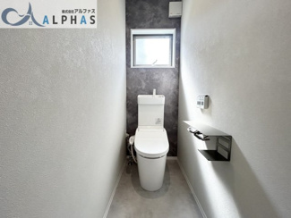 【トイレ】 | 明石市大久保町高丘七丁目　新築戸建 | 2階洗浄便座付きトイレ♪