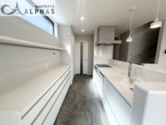 【キッチン】 | 明石市大久保町高丘七丁目　新築戸建 | 使い勝手の良いシステムキッチンには、食器洗浄乾燥機付き♪