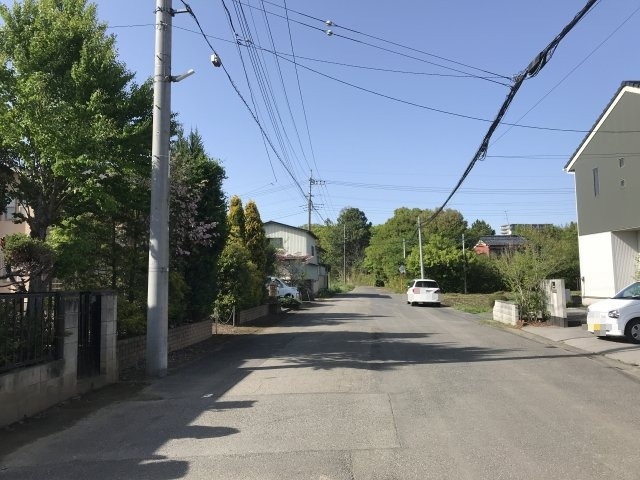 鴻巣市小谷の売地の前面道路含む現地写真