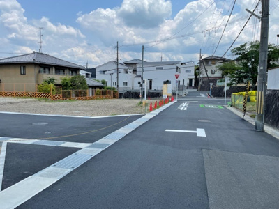 【前面道路含む現地写真】 | 城陽市寺田大谷5号地　売土地