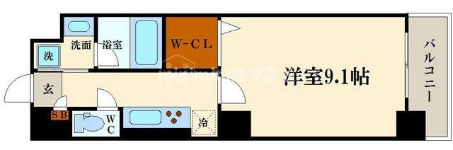 エルディオーネ上町台の間取り