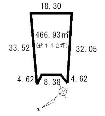 【土地図】 | 網走市錦町２９番地１２５　売地　