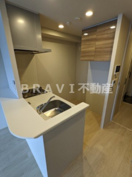 アーバネックス大阪城北 BRAVI不動産のキッチン|【アーバネックス大阪城北】収納の多いカウンターキッチン