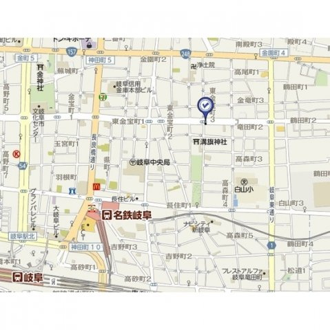 岐阜市東金宝町３丁目の駐車場の外観