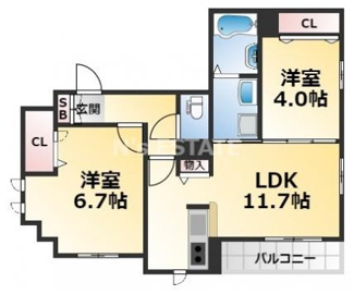 【間取り】 | シャーメゾンMIKO