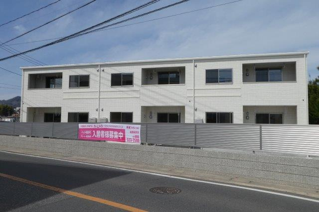 倉敷市真備町箭田のアパートの外観