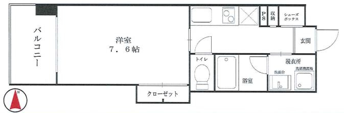 サクラブルーレジデンスの間取り