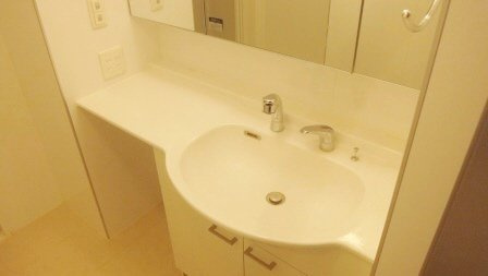 プレジャーの洗面所|シャンプードレッサー付き