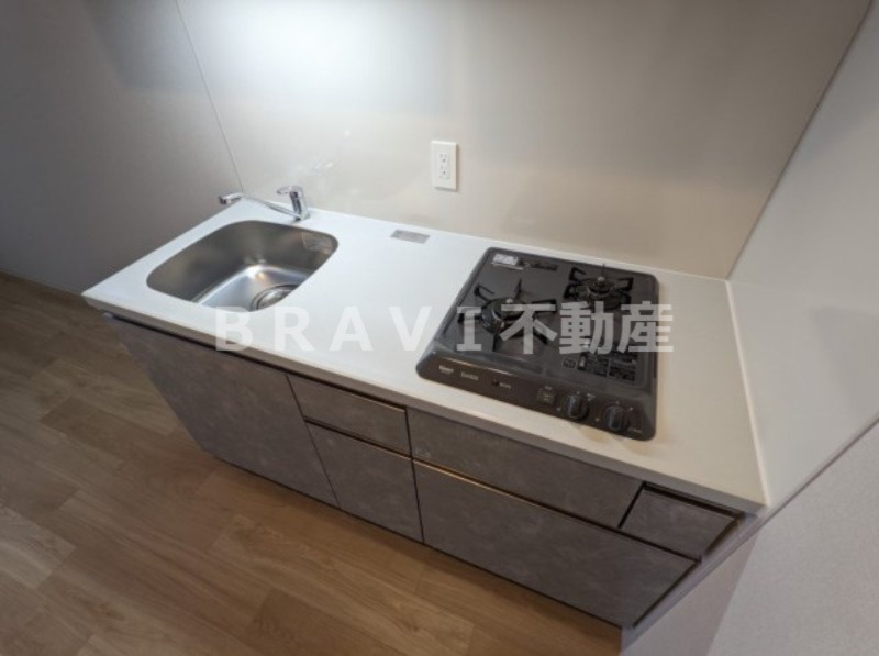 アーバネックス大阪城北 BRAVI不動産のキッチン|【アーバネックス大阪城北】2口ガスコンロのキッチン