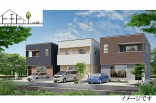 新築一戸建て　岡山市中区中井第2　の外観パース
