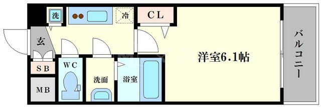 プレサンス松屋町駅前の間取り