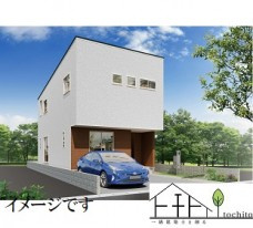 新築一戸建て　倉敷市北畝の外観パース