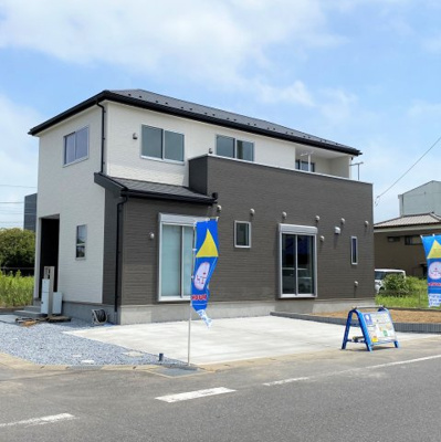 【外観】 | LIGNAGE佐原ロ（3方角地・1棟現場） | 完成致しました♪是非ご内覧ください♪