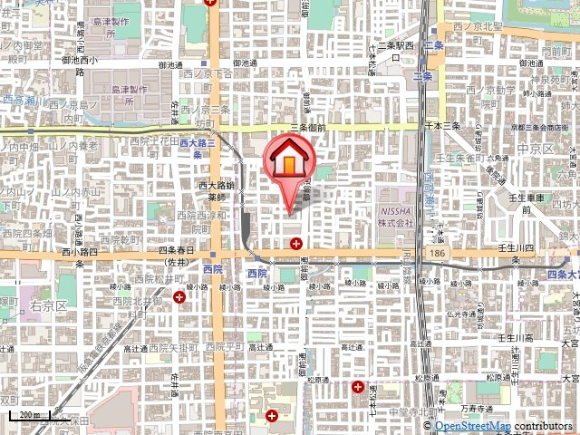エクシード西院Ⅱの地図