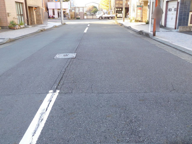 【前面道路含む現地写真】 | 沼津市八幡町 売土地 ET03906 | 沼津市八幡町　前面道路