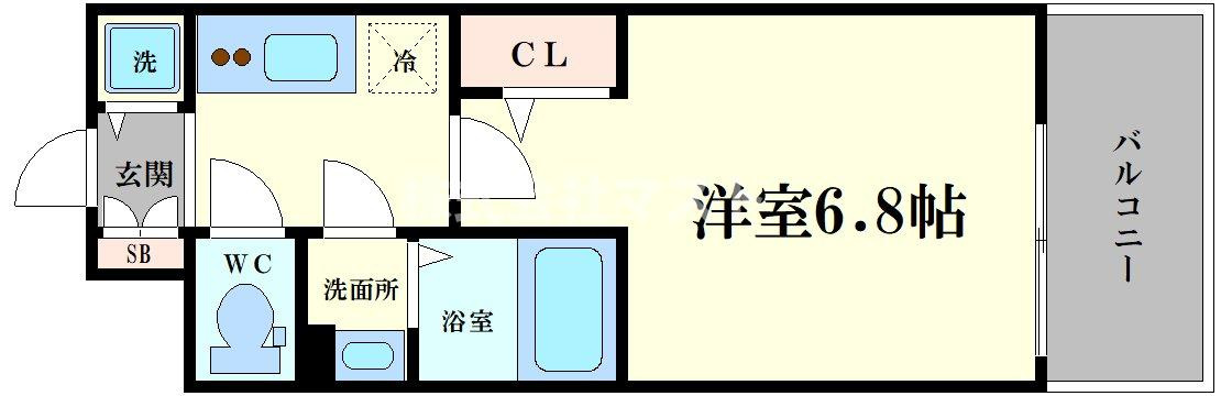エスリード大阪ステーションの間取り