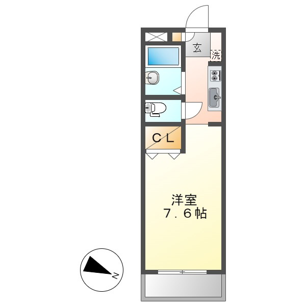 サンルームあじさいの間取り