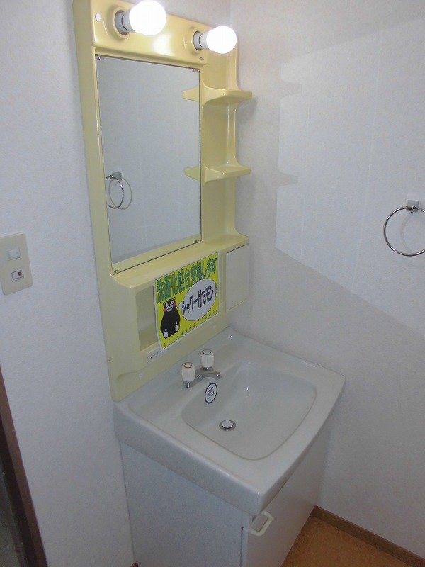 熊本市南区江越１丁目の賃貸マンションの独立洗面台