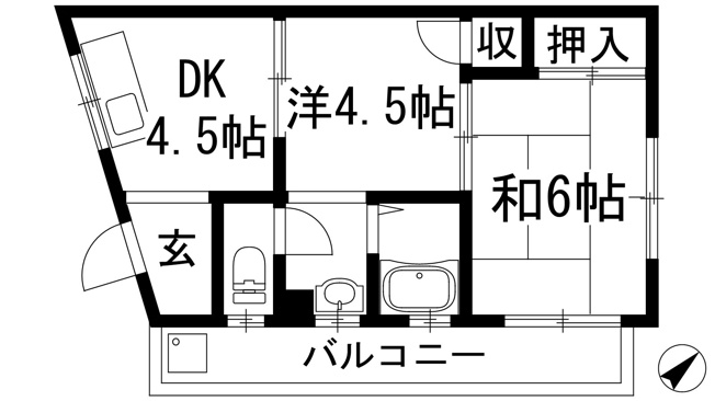【間取り】 | コーポ八百善