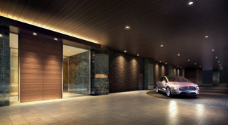 【エントランス】 | エントランス（車寄せ）完成予想図