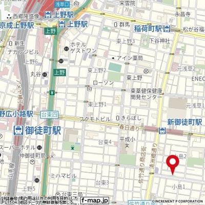【地図】 | プレール・ドゥーク新御徒町
