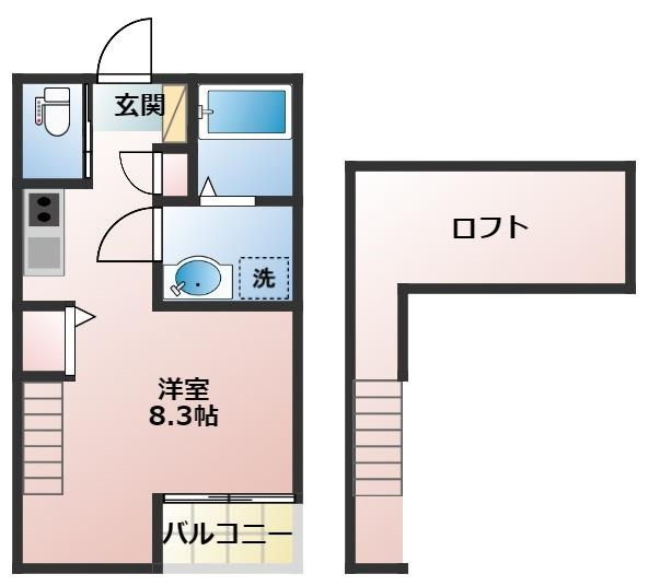 【間取り】 | リバーサイド花田