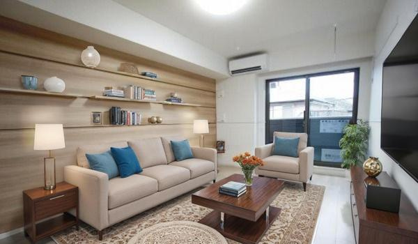 セレーノの居間・リビング|CGで家具等を配置したものです。実際に家具等は含まれません。