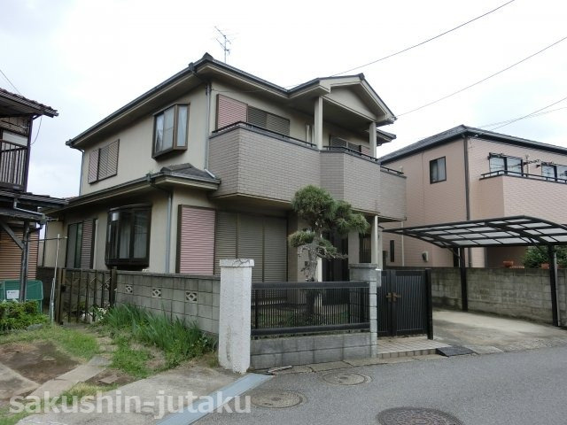 八千代台東５丁目　中古戸建の外観|南西側道路面　間口約８ｍ