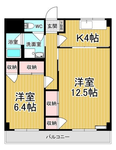 【間取り】 | グランドハイツ | カップルさんにオススメのお部屋です♪♪