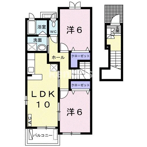 サンパティークⅡの間取り|間取図