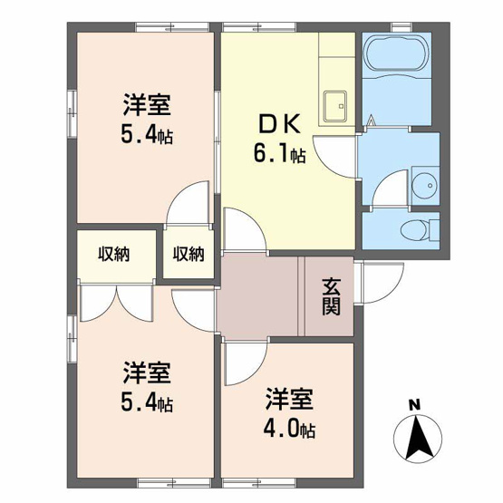 【間取り】 | ディアス黒江