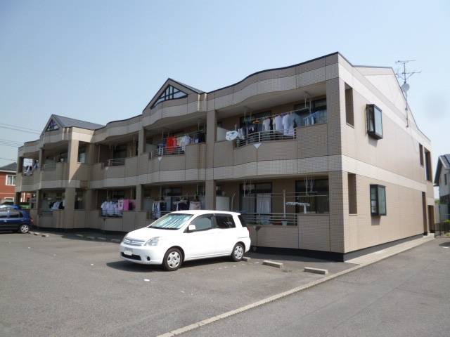 倉敷市茶屋町のアパートの外観