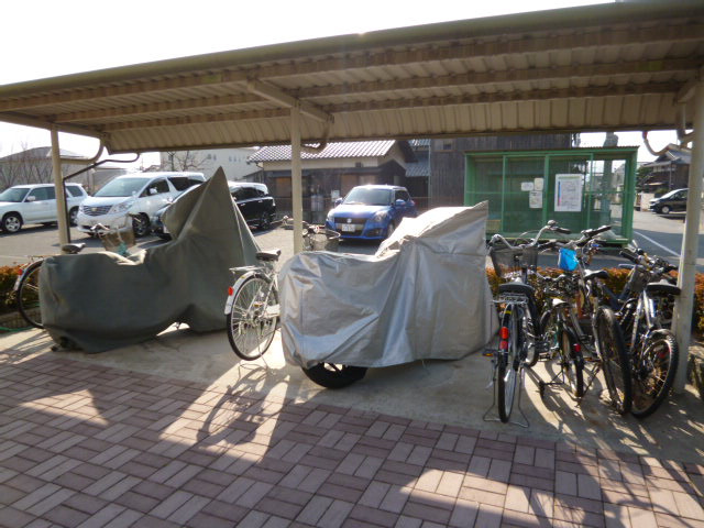 倉敷市茶屋町のアパートのその他共用部分|自転車置き場