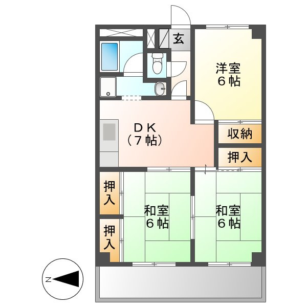 新倉敷駅前再開発住宅の間取り