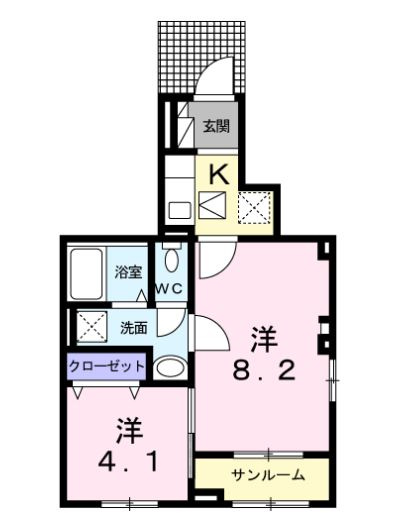 リヴェール　ヴィラⅠの間取り