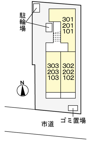 【その他】 | ハイツユベーレン | 配置図