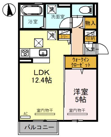 グランクレージュ有田川　A棟の間取り