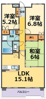 【間取り】 | ハイツ甲四公園（甲子園駅・鳴尾北小・鳴尾中学校区）