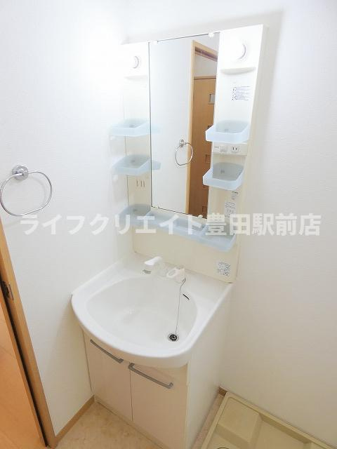 アネシス平山の洗面所