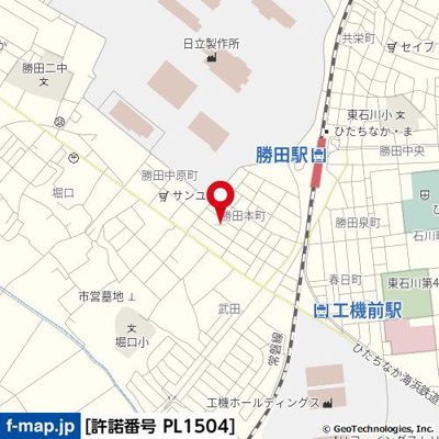 【地図】 | 勝田本町S貸地